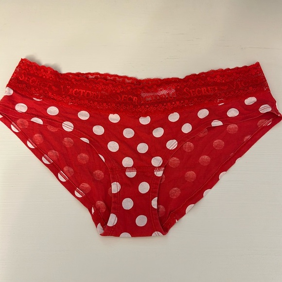 Victoria’s Secret Low-Rise Hiphugger Polka Dot Panty - Picture 1 of 3